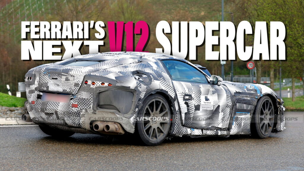  2025 Ferrari 812 Successor Sheds Roma Disguise, Hints At Classic Design