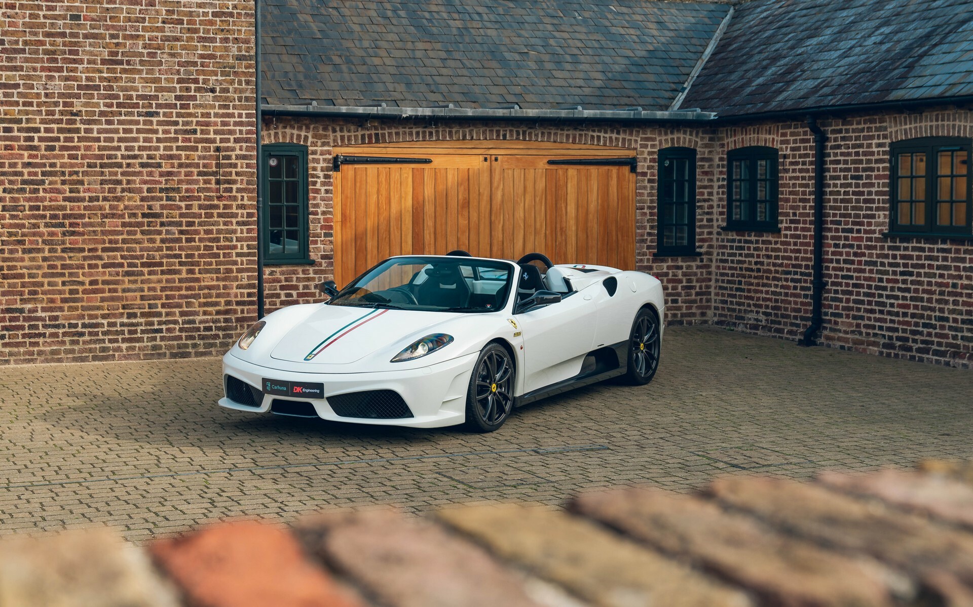 This Bianco White Ferrari Scuderia Spider 16M Was Originally Owned