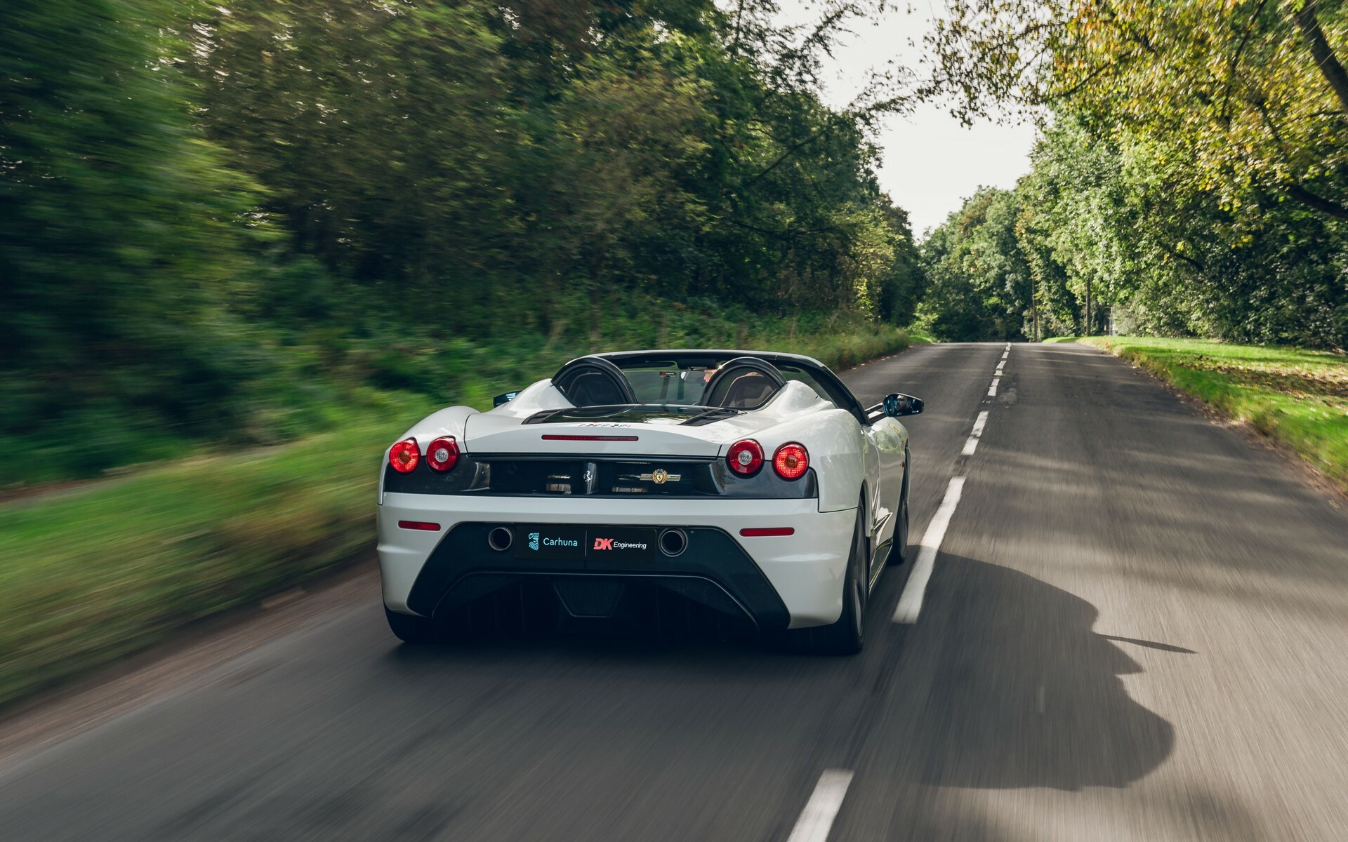 This Bianco White Ferrari Scuderia Spider 16M Was Originally Owned