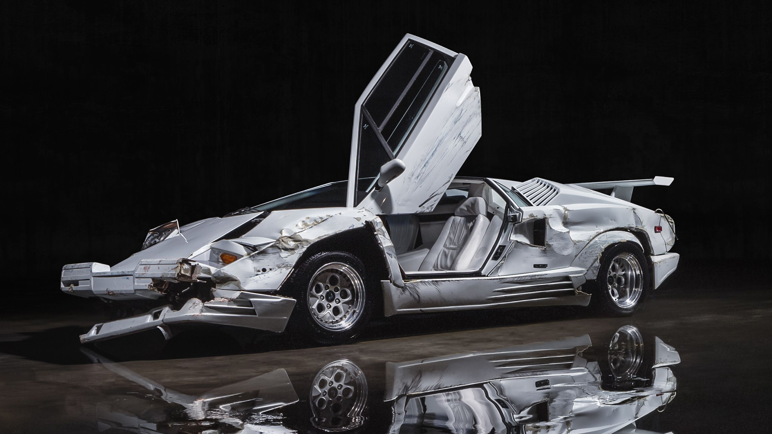Wolf Of Wall Street's Wrecked Lamborghini Countach Heading To Auction