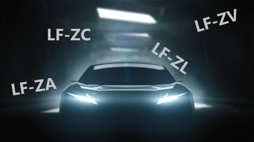     Le quatuor de nouveaux noms de la marque Lexus en Europe, pourraient-ils faire allusion aux prochains véhicules électriques ?