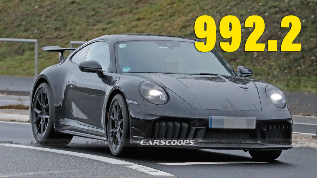  2025 Porsche 911 Spied Completely Undisguised, Is It A GTS?