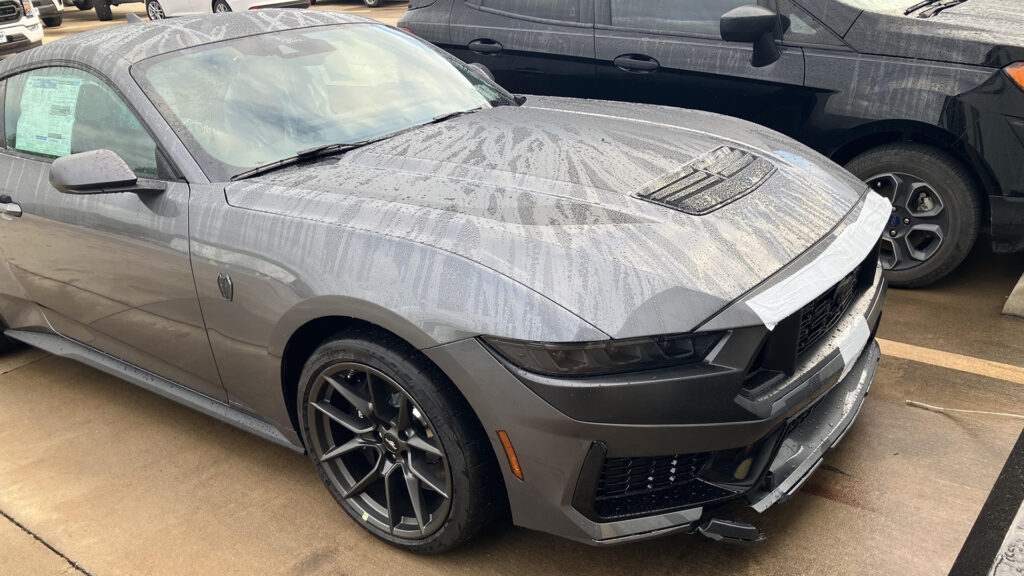  Brand New 2024 Mustang Dark Horse Arrives At Ford Dealership Pre-Crashed