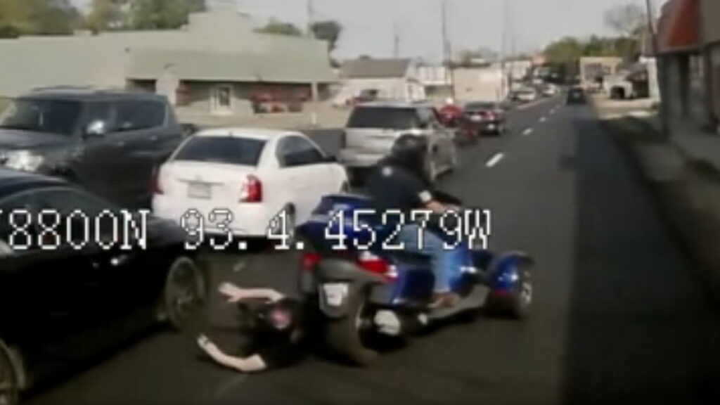  Quick-Thinking Bus Driver Avoids Running Over Woman Thrown From Motorcycle