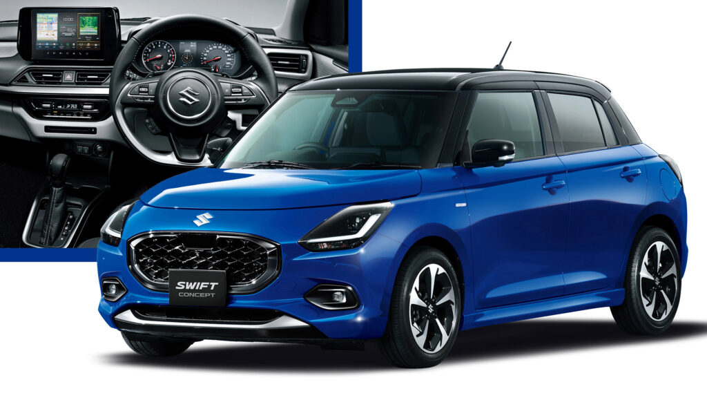  2024 Suzuki Swift Previewed By Concept With New Design And A Mild-Hybrid Engine