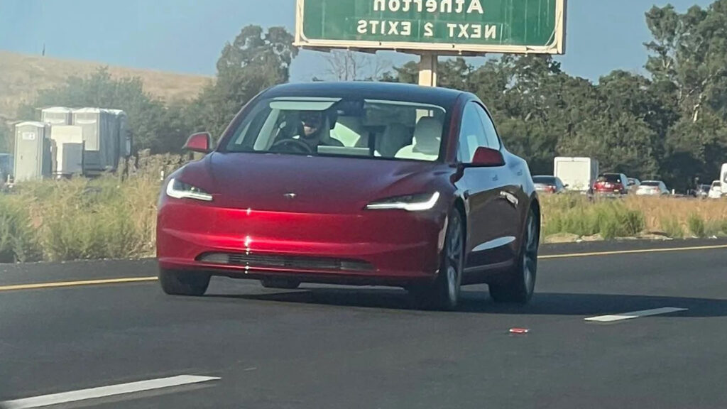  Chinese-Made 2024 Tesla Model 3 ‘Highland’ Takes To U.S. Streets