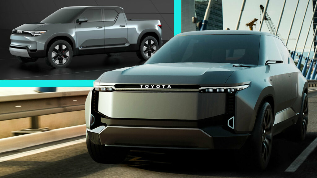  Toyota Land Cruiser EV And Maverick-Sized EPU Pickup Hint At A Cool Future