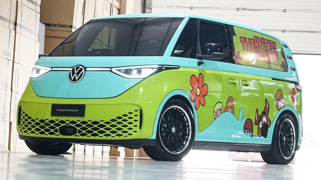  Scooby Doo-Themed VW ID.Buzz Rocks Coilovers In Indonesia