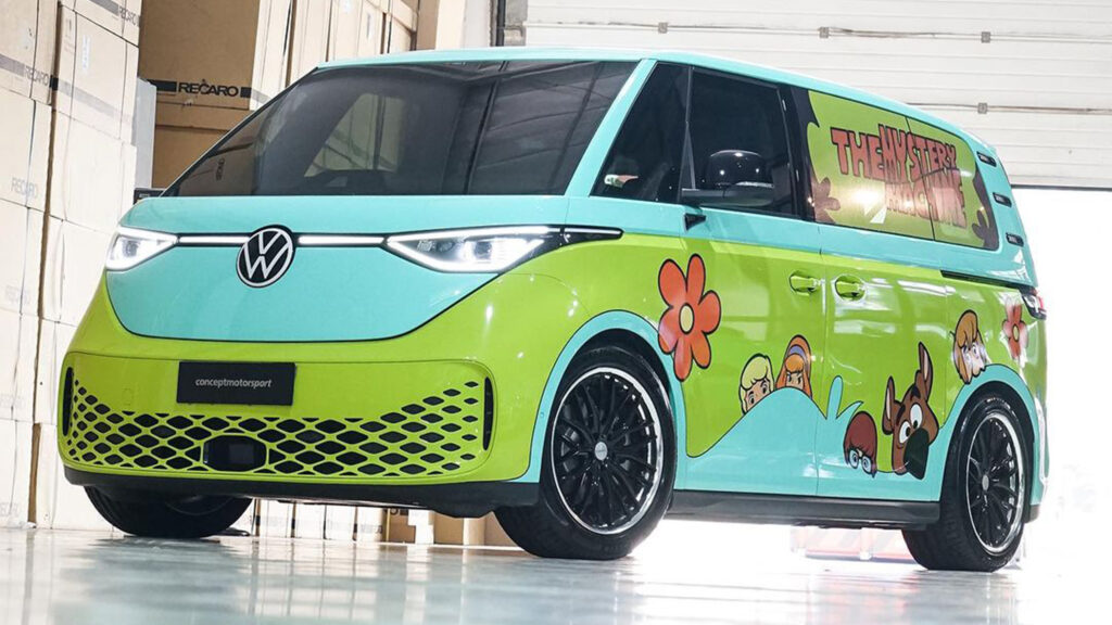 Scooby Doo-Themed VW ID.Buzz Rocks Coilovers In Indonesia