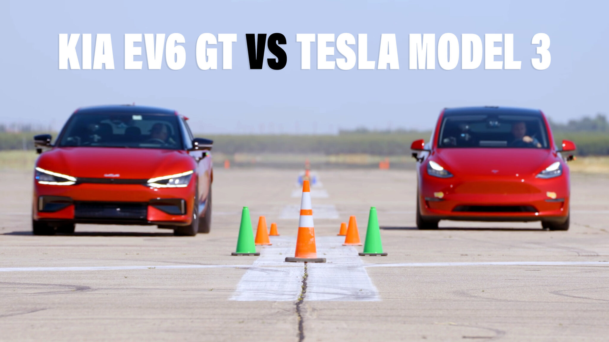 Tesla Model Rase Car Can The Kia EV GT Take Down The Tesla Model 3 Performance In A U-Drag ...