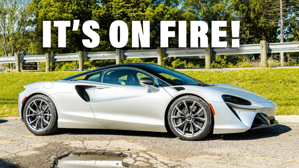  $232k McLaren Artura Hybrid Erupts In Flames On Test Drive A Mile Away From Dealer
