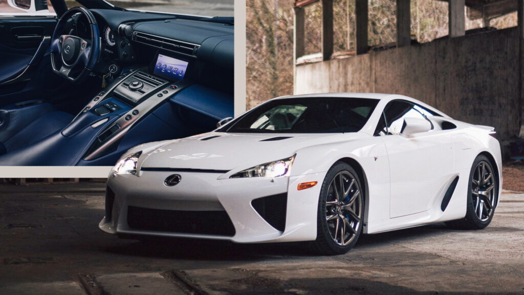  This Lexus LFA In Whitest-White Over Blue Is A Modern-Day Poster Car