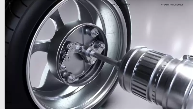  Hyundai’s New Uni Wheel System Shrinks EV Motors By Integrating Drive Components