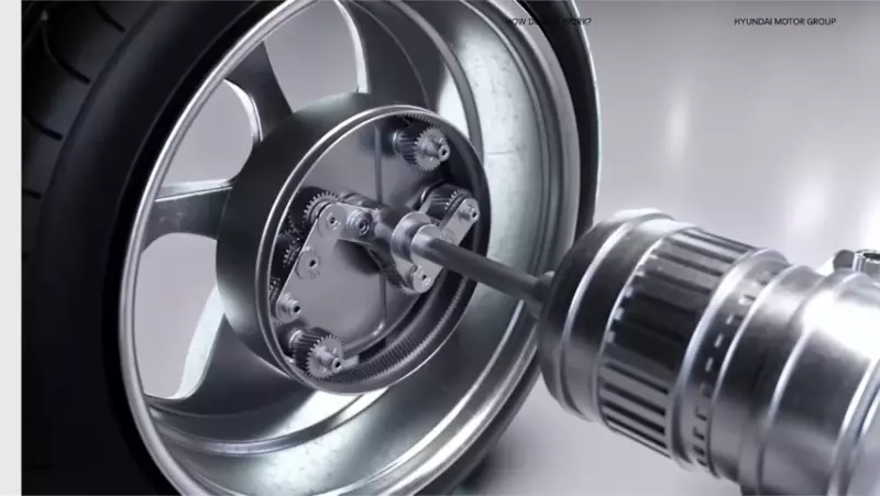 Hyundai’s New Uni Wheel System Shrinks EV Motors By Integrating Drive Components