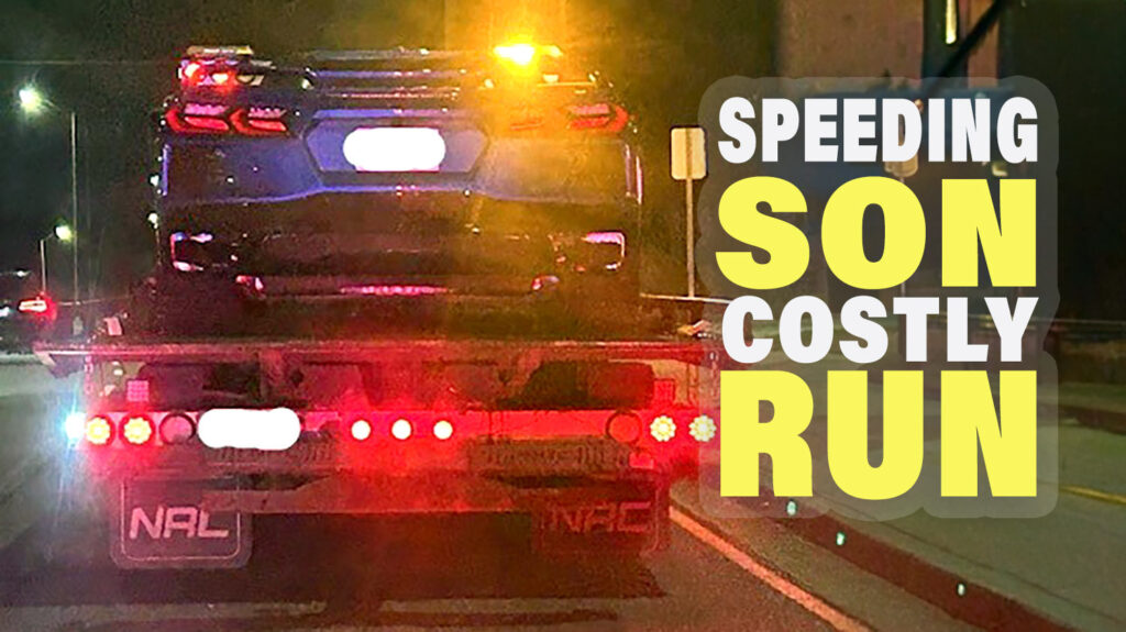  23-Y.O. Gets Dad’s C8 Corvette Impounded After Caught Going Triple The Speed Limit