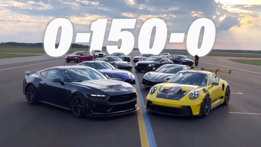  0-150-0 MPH Speed Test Exposes Strengths And Weaknesses Of Popular Sports Cars