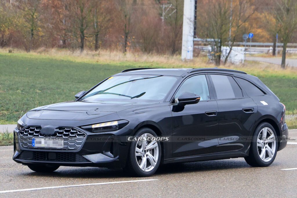 2025 Audi A5 Avant Prototype Drops Camo, Shows Off Slimmer Grille, New  Lights