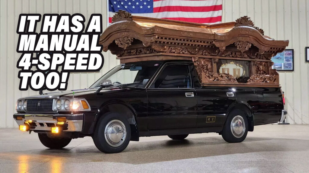  Go Out In Style With A Toyota Crown Hearse Modeled After A Japanese Shrine