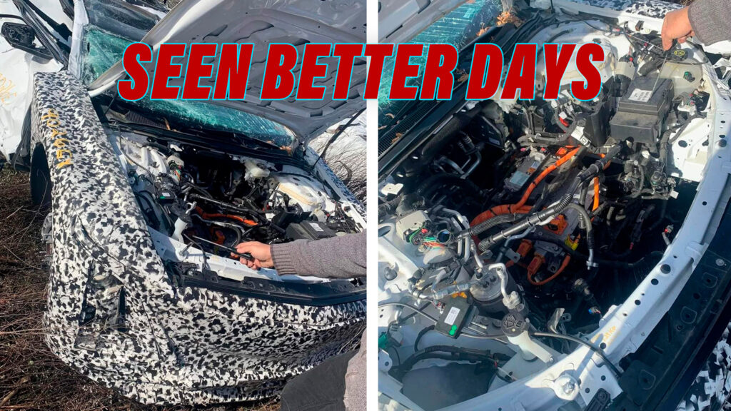  Wisconsin Junkyard Packed With Crushed GM Test Cars Including Cadillac Lyriq Prototype