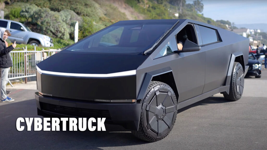 Does Tesla's Cybertruck Look Better Or Worse With Matte Black Wrap