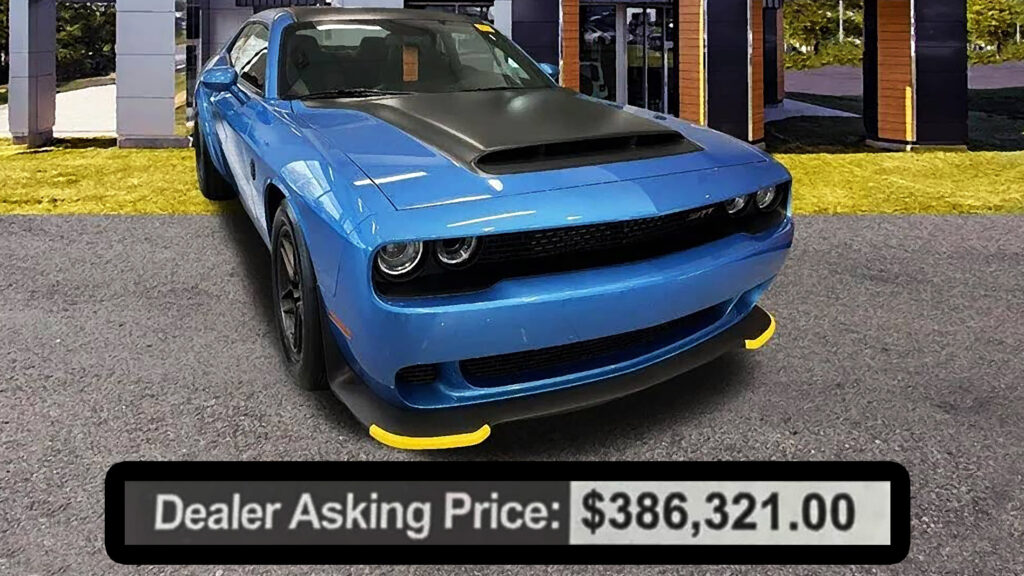 $133k Dodge Challenger SRT Demon 170 Slapped With Diabolical $250k Markup