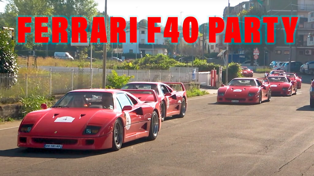  Forty Ferrari F40s Gather In Maranello For One Epic Driving Tour