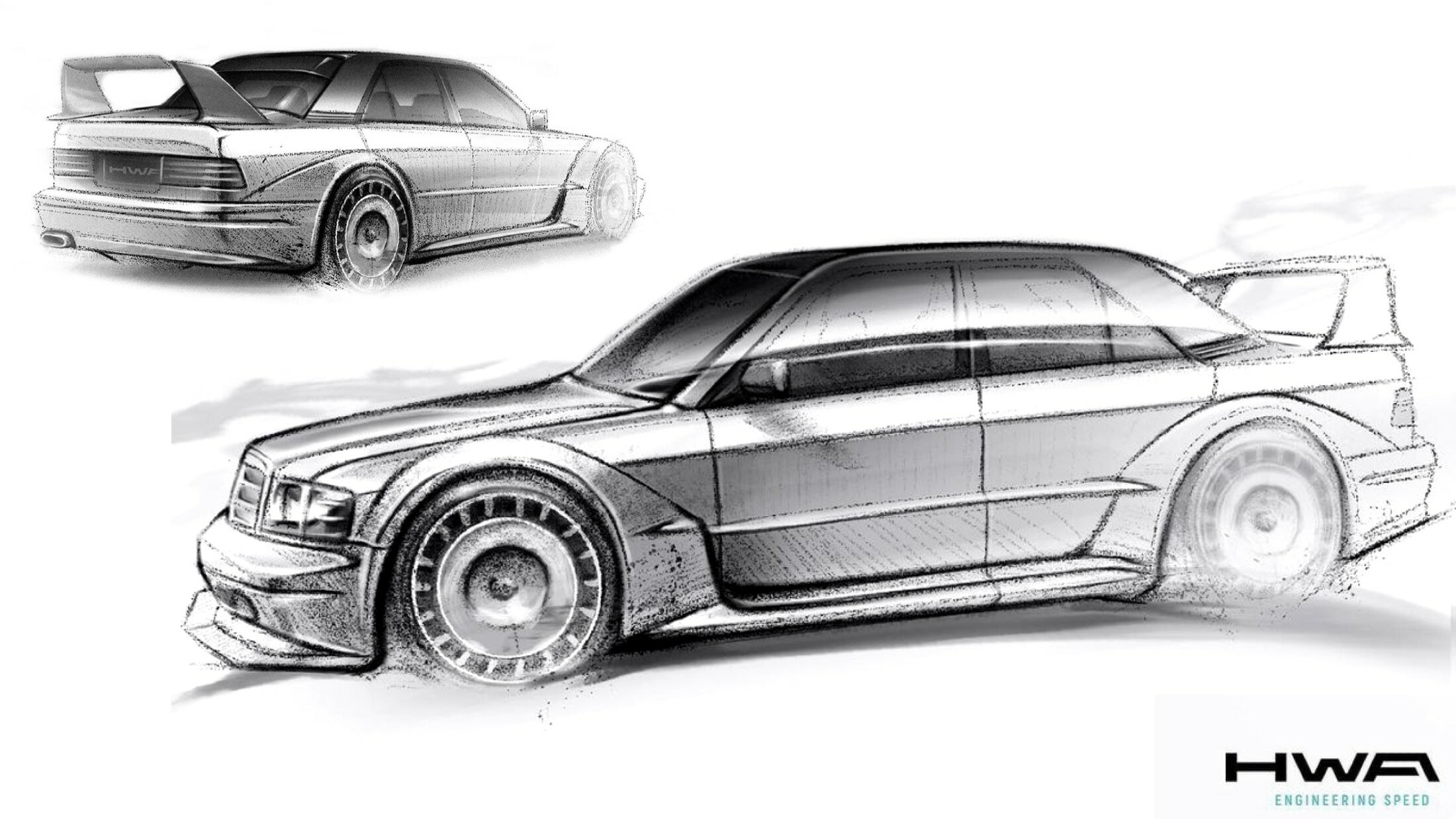 オールドベンツー190E-23-16Vコスワースフルエヤロ販売 Wild Mercedes 190E Evo II Restomod With An Even Wilder €714k Price