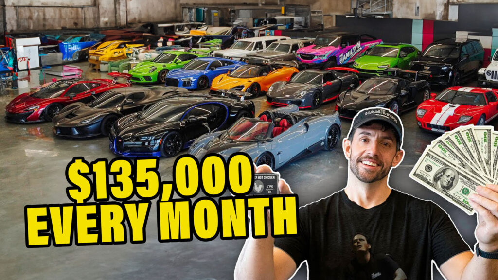  Supercar-Collecting YouTuber Breaks Down His Crazy $135,000 Monthly Car Payments