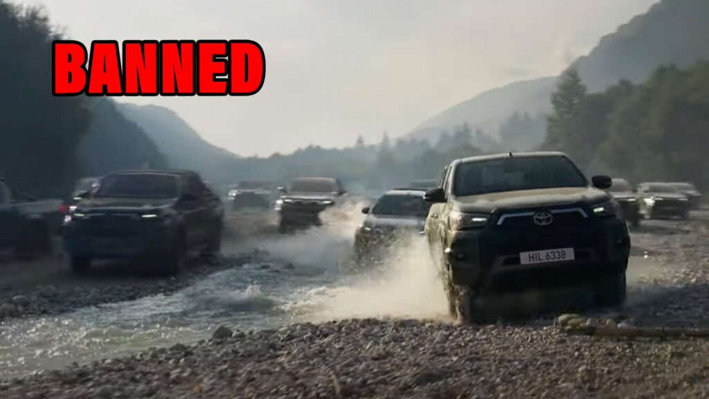  Toyota Hilux Ad Banned Because It Encouraged People To Drive Off-Road