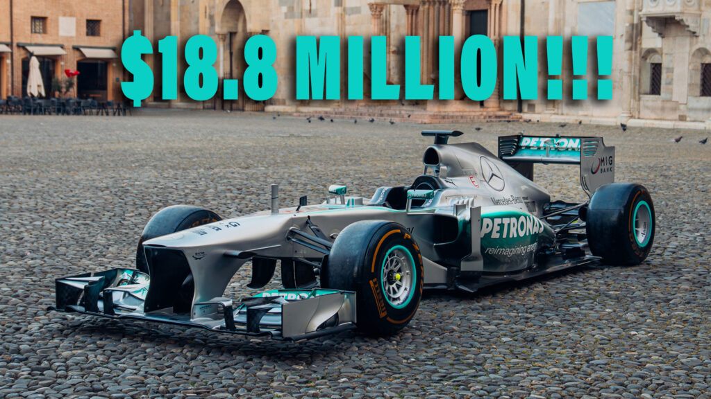  Lewis Hamilton’s 2013 Mercedes F1 Car Breaks Records And Sells For $18.8 Million