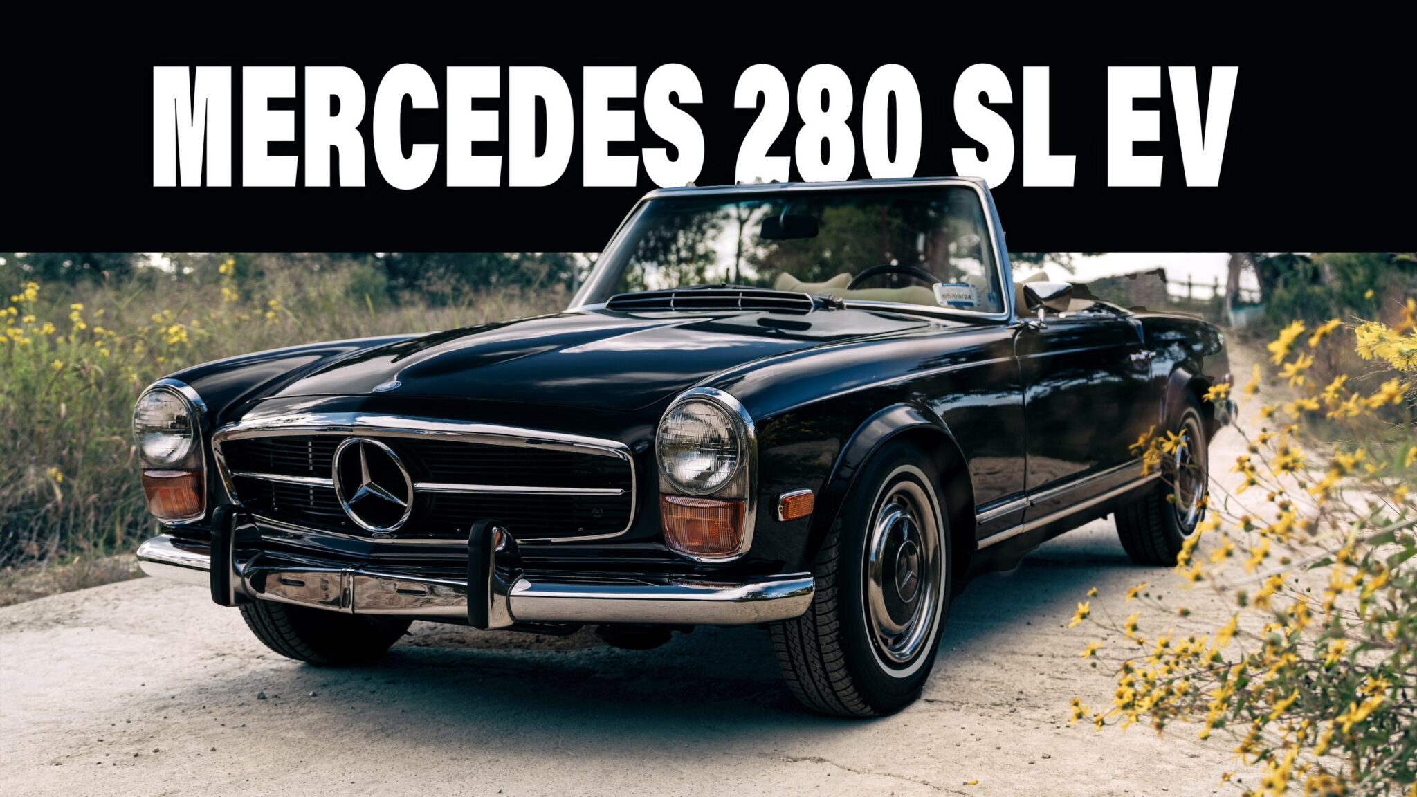 Texas Tuner Converts Classic Mercedes 280SL Roadster Into 250,000 EV Carscoops