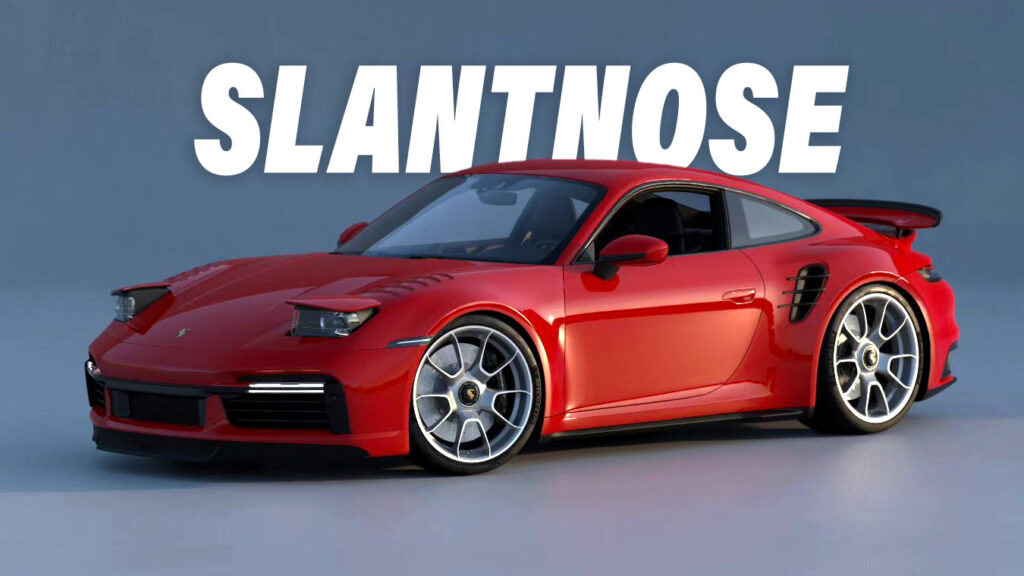  Retro-Futuristic Porsche 992 Turbo Render Reimagines The Iconic Slantnose