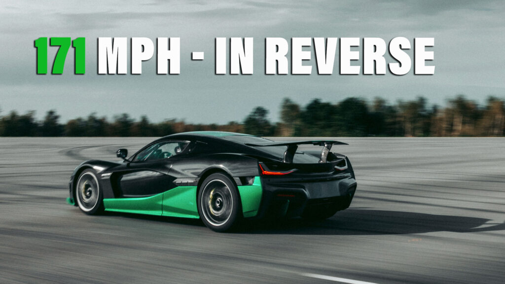  Rimac Sets Guinness World Record For Reverse Speed, Makes Other Cars Look Like They’re Going Backwards