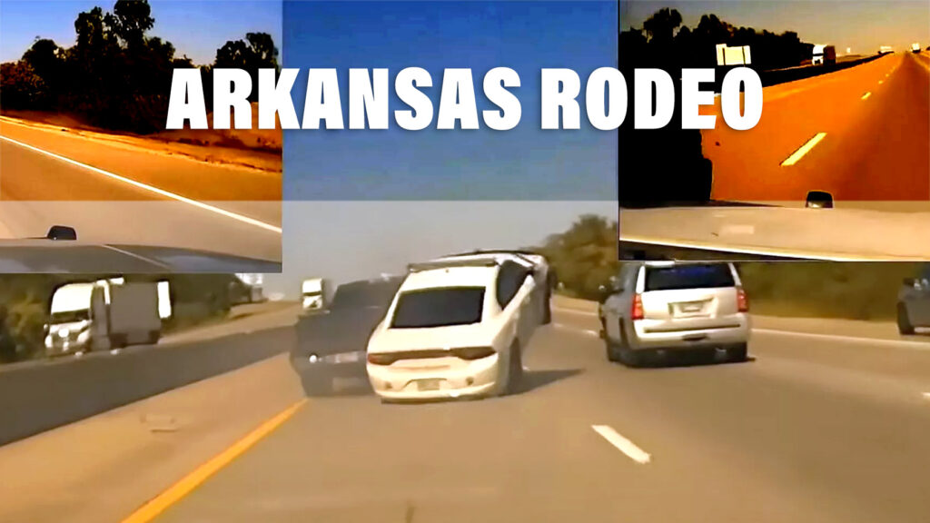  Arkansas State Trooper Literally Rides Pickup After Failed PIT Maneuver