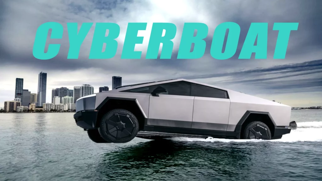  Elon Musk Claims Tesla Working On “Mod Package” That Turns Cybertruck Into Boat