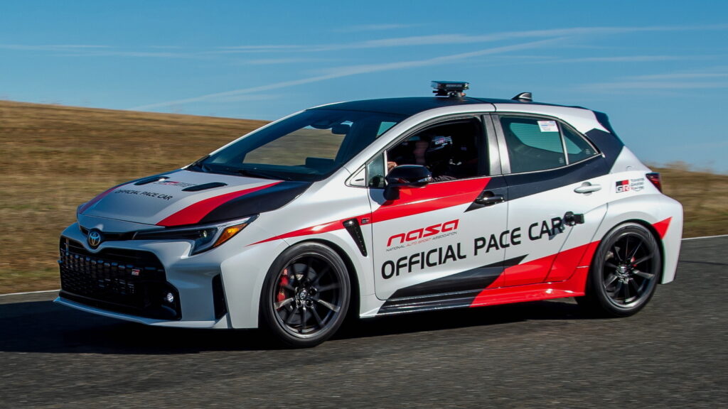  Toyota GR Corolla NASA Pace Car Roars Back Into The Spotlight At PRI Show