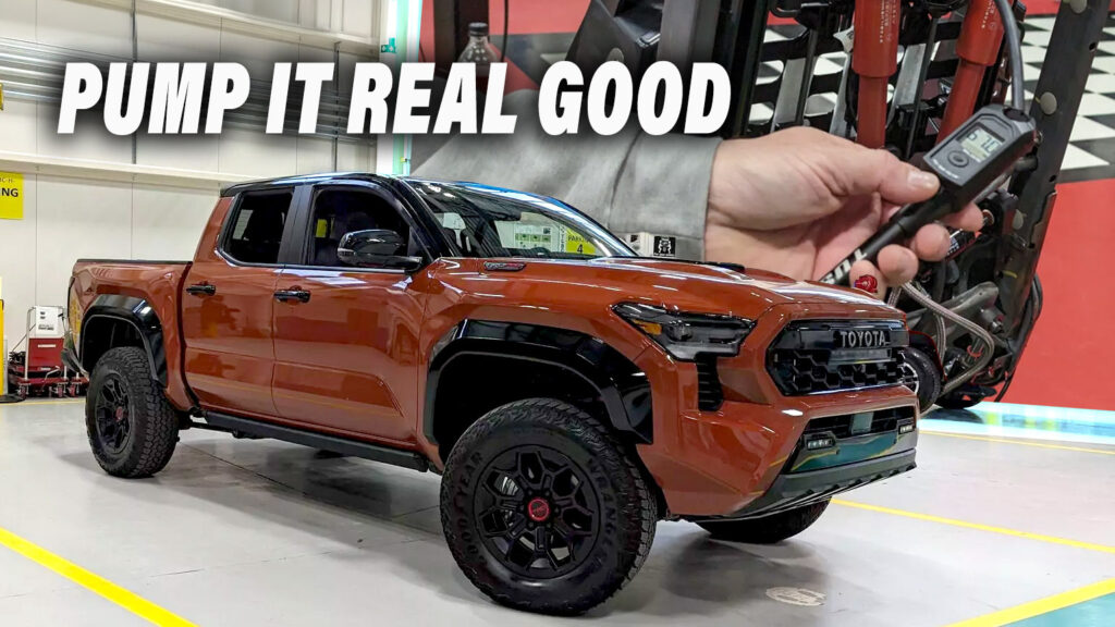  2024 Toyota Tacoma TRD Pro Comes With A Hand Pump To Adjust Its Trick Seats
