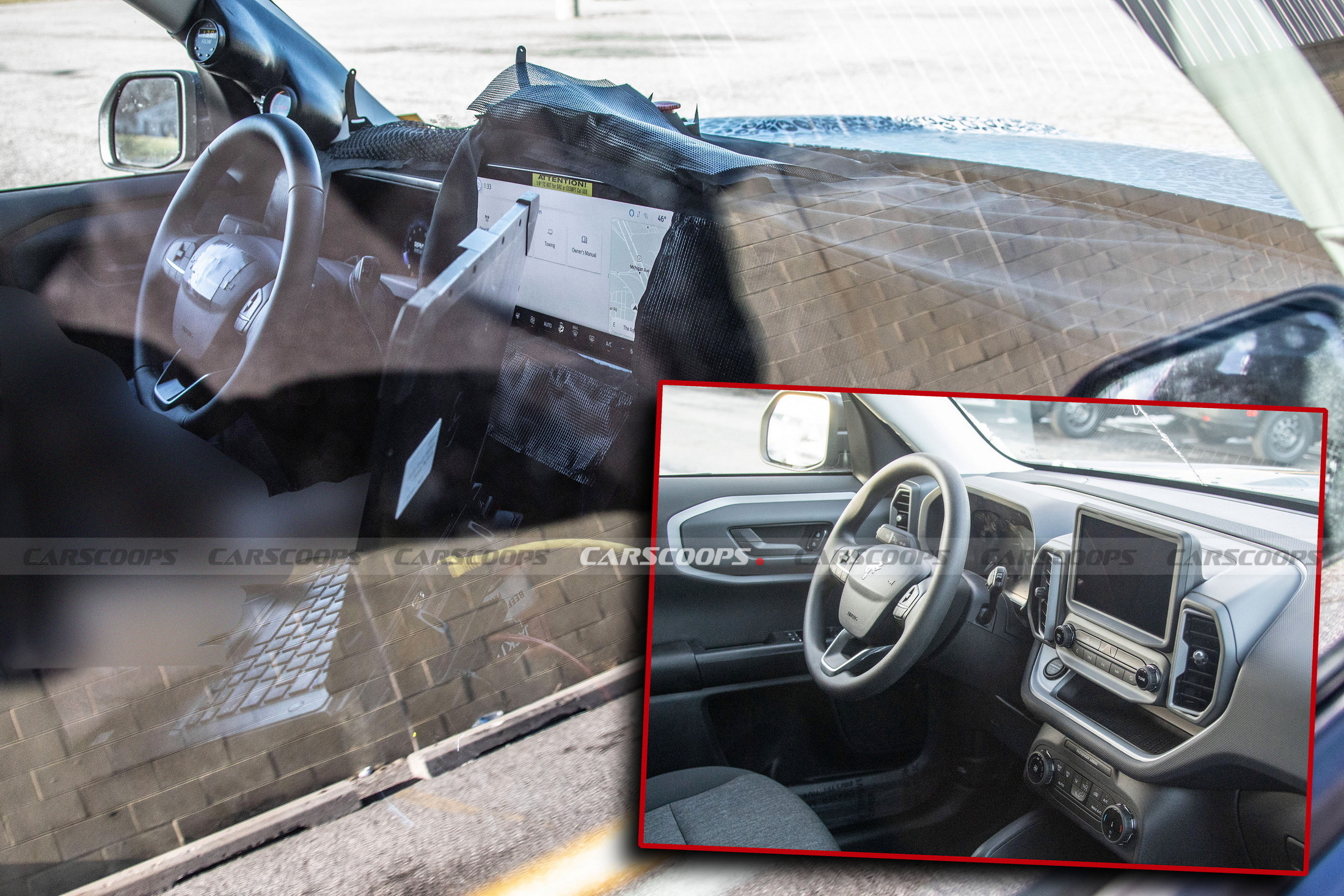 2025 Ford Bronco Sport With Massive New Touchscreen Spied Inside And