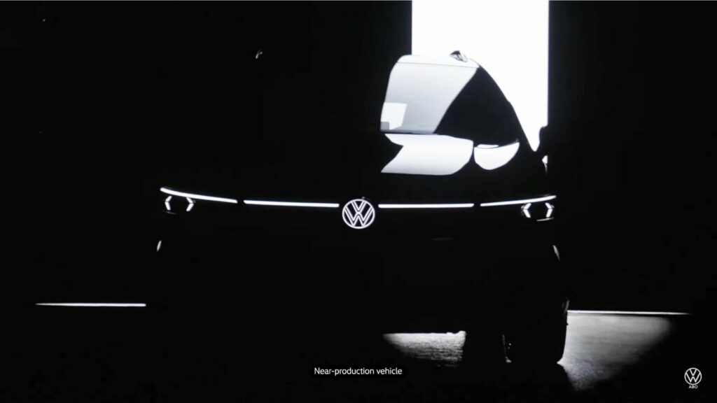 2025 VW Golf Facelift Shows Its LEDs And Illuminated Emblem