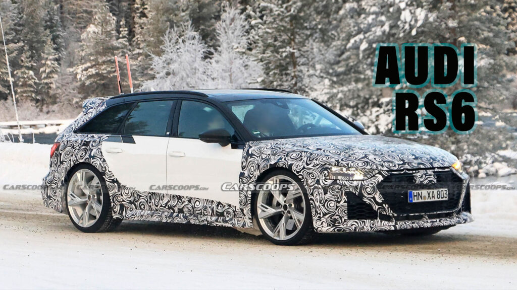  Hardcore Audi RS6 Spied With Angrier Face And Bigger Rear Wing