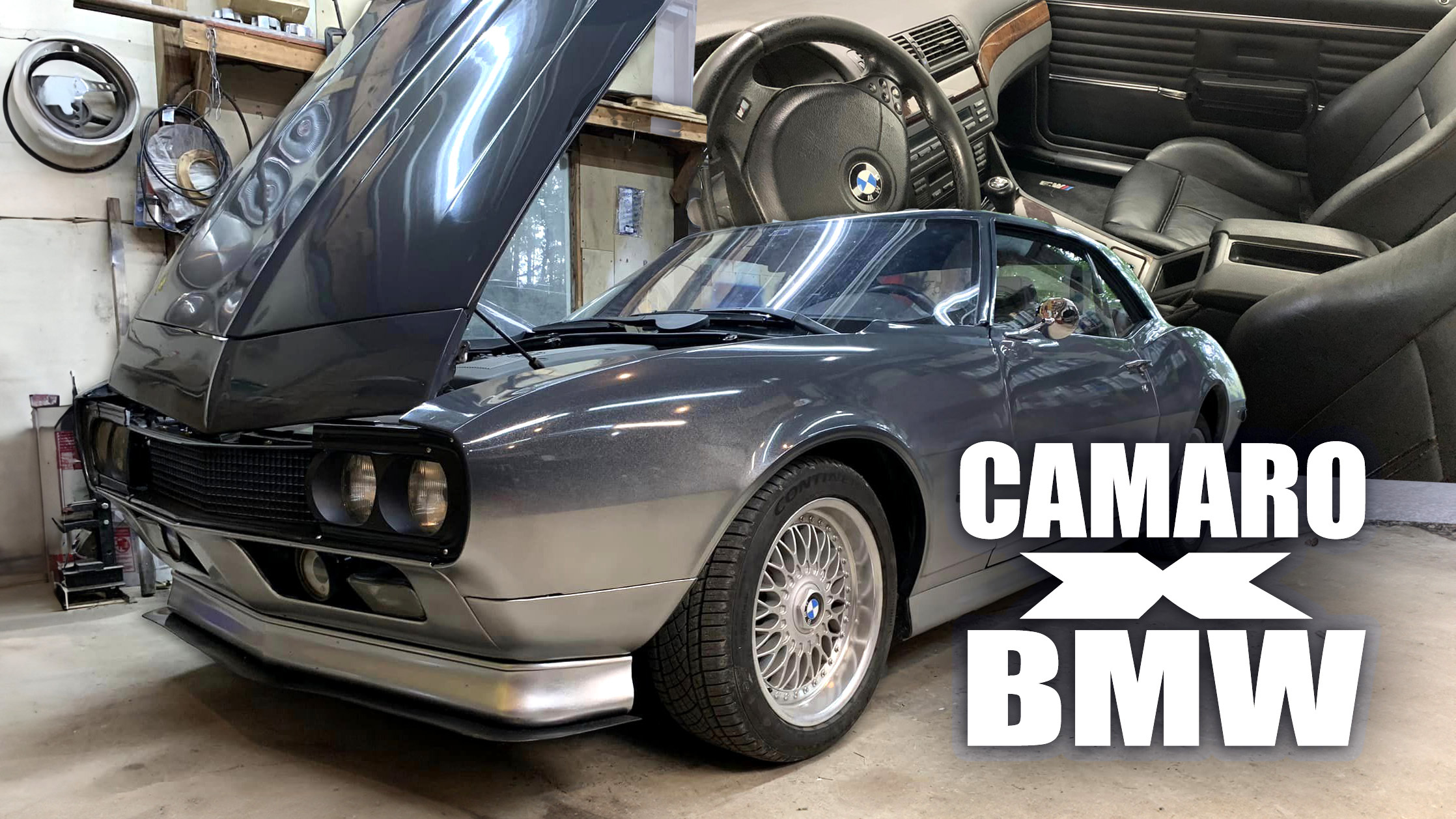 This Fusion Of A '68 Camaro Body On A BMW 540i V8 Touring Is A