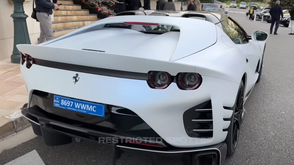  Charles Leclerc&rsquo;s Ferrari 812 Competizione A Is A Matte White Dream