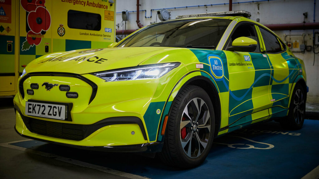  Ford Mustang Mach-E Makes For An Electrifying Ambulance In London