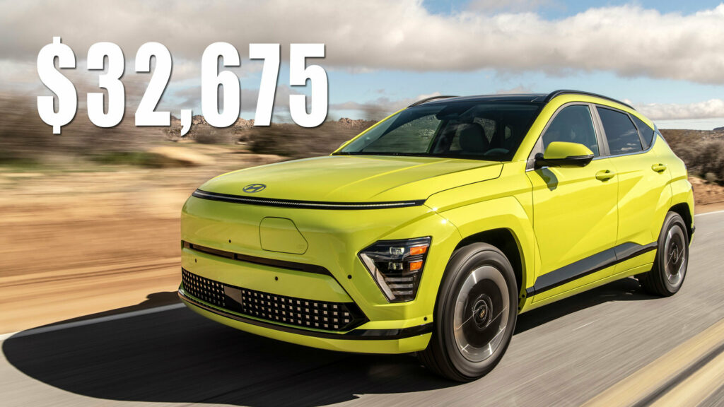  2024 Hyundai Kona Electric Starts At $32,675 And Offers Up To 261 Miles Of Range