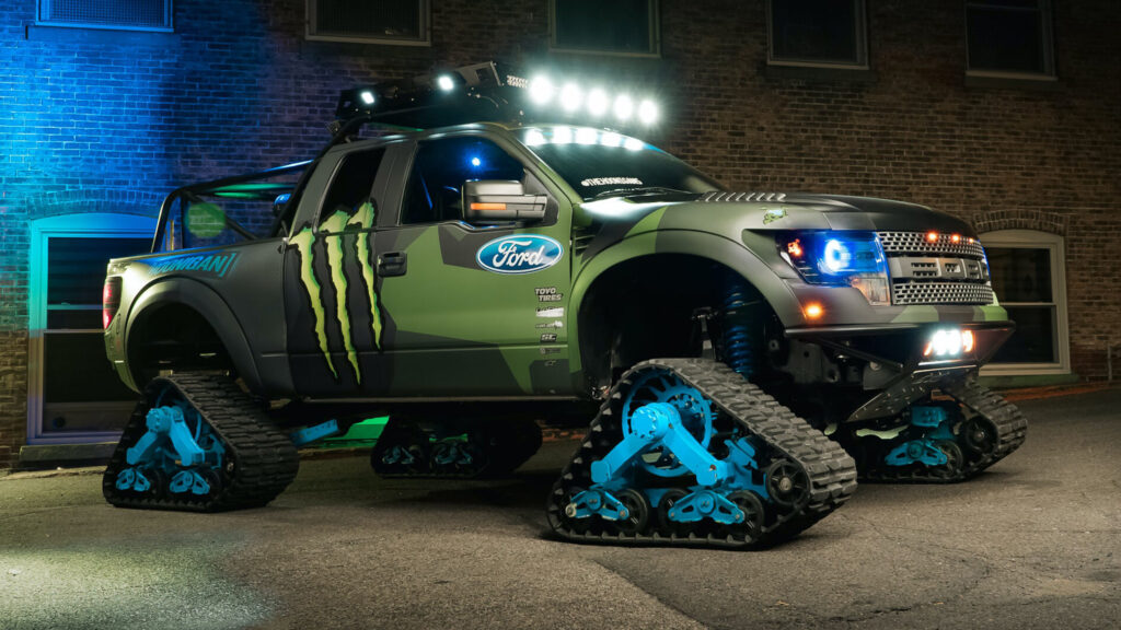  Ken Block’s Ford F-150 RaptorTRAX Is A $195,000 Snow Toy