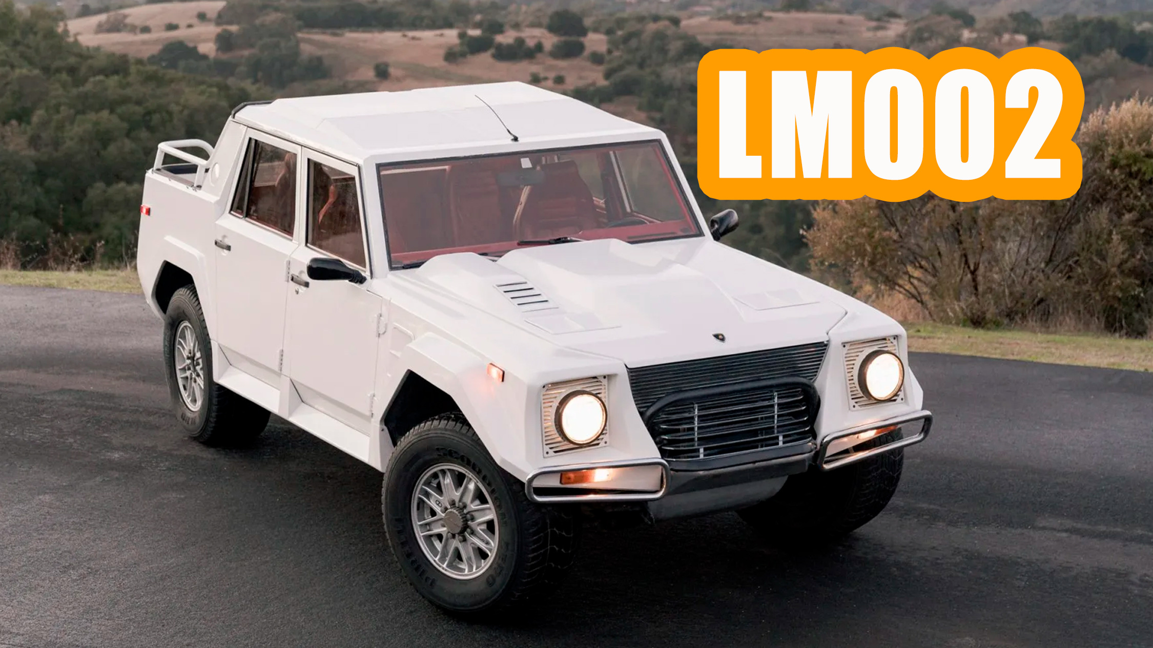 White On Red Lamborghini LM002 Is Rad In All The Right Ways | Carscoops