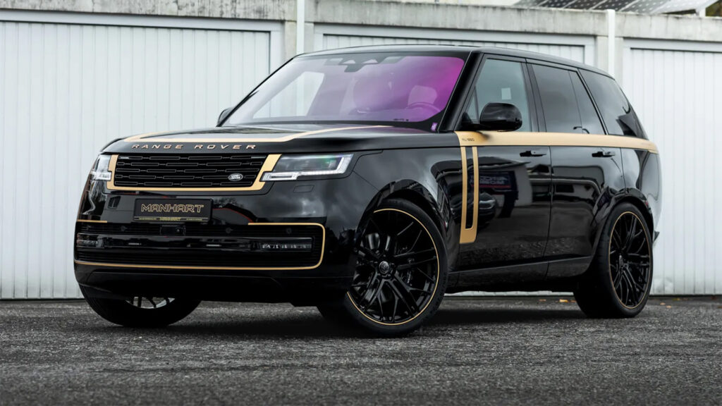  Manhart Creates Sinister Black And Gold Range Rover