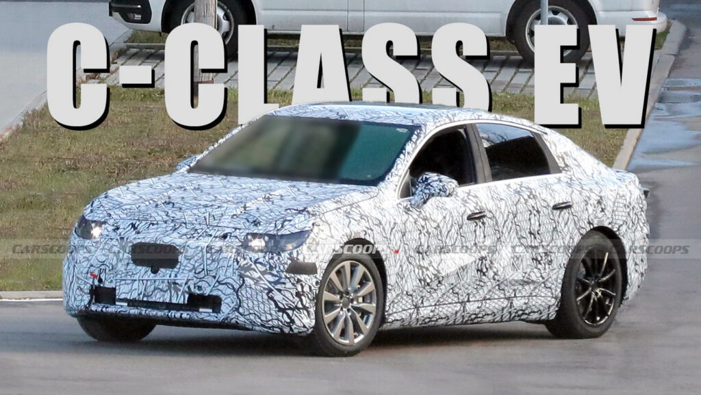  Mercedes’ Tesla Model 3 Rival, The 2026 C-Class EV Caught Testing For First Time
