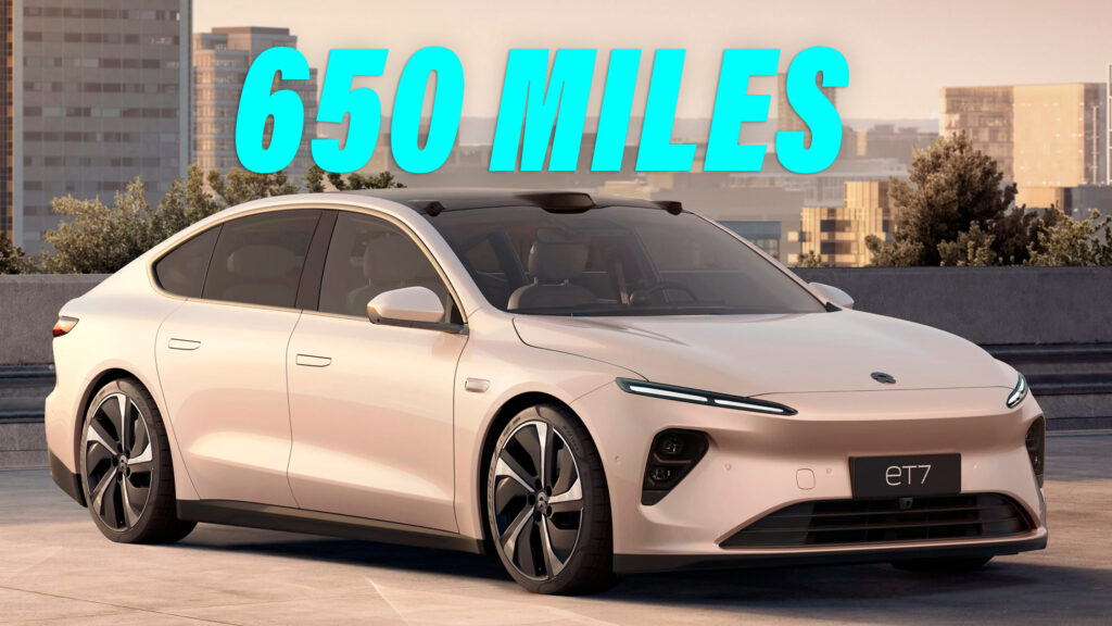  Nio CEO Drives ET7 For 650 Miles On A Single Charge
