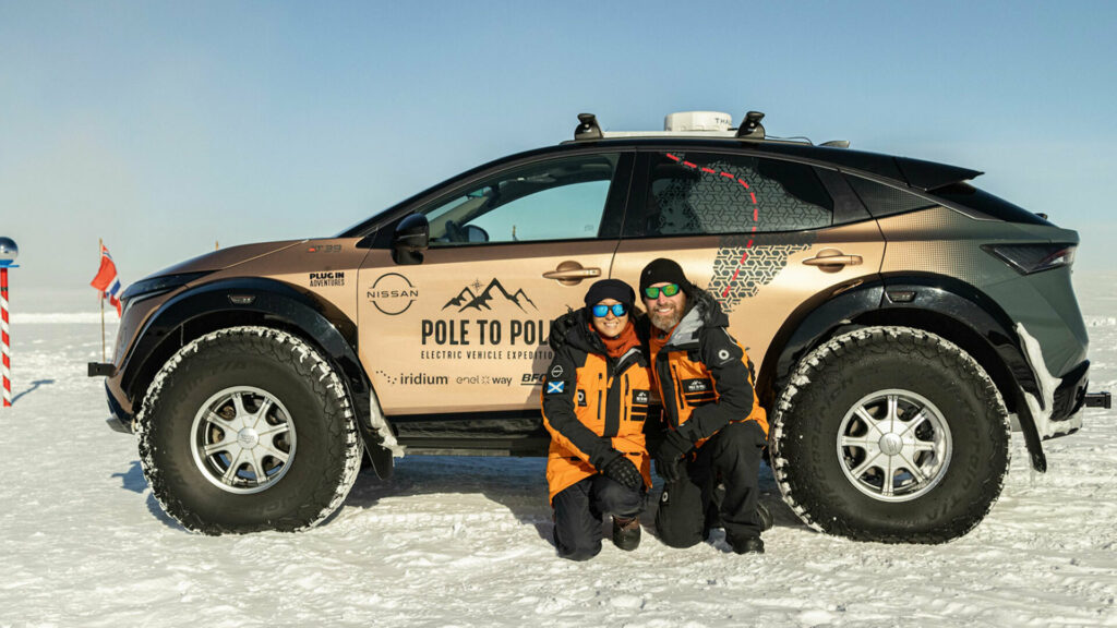  Nissan Ariya Becomes First EV To Travel From North Pole To South Pole